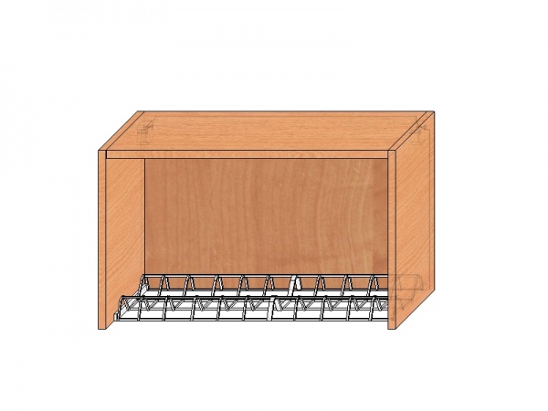 Шкаф - сушка с верхним открыванием двери (h=36см)  Ширина: 600 мм Высота: 360 мм Глубина: 315 мм