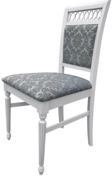 Сиденье - комплект для стула Фламиния с обивкой узор/серо-голубой