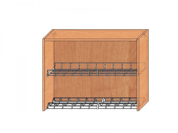 Шкаф - сушка двухдверный (h=60см)  Ширина: 800 мм Высота: 600 мм Глубина: 315 мм
