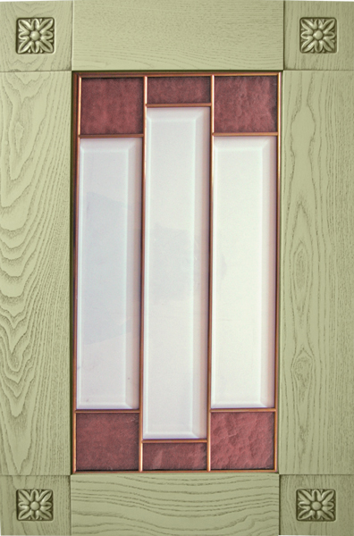 Флореале-Верде Фасад под стекло, со штапиком 356x596x20