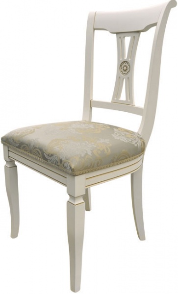 Сиденье для стула Аугуста с обивкой узор/фиолетово-золотой